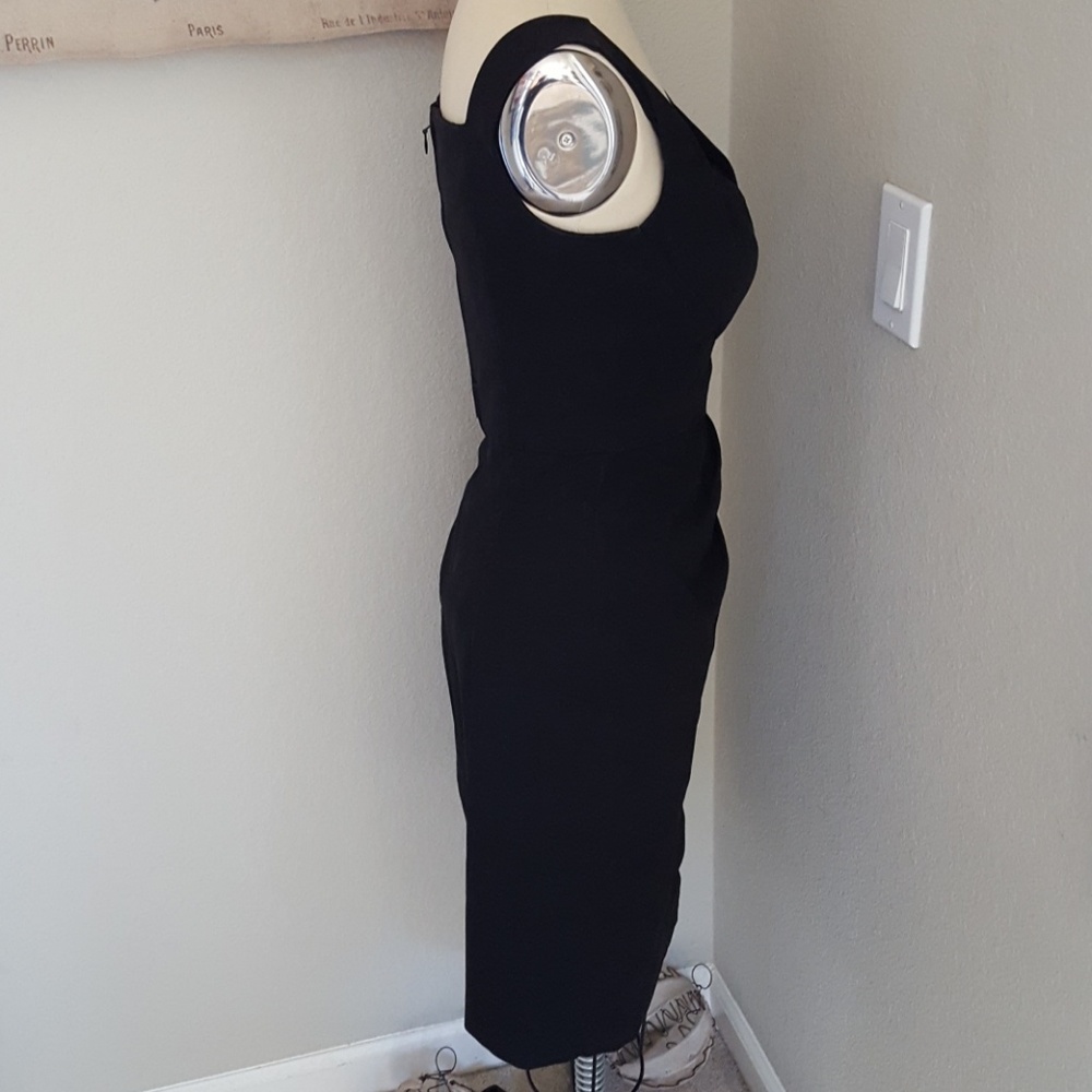 NWT DSquared2 Minimalist Black Sheath Dress 42 - Picture 6 of 8